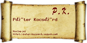 Péter Kocsárd névjegykártya